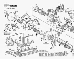 Bosch Circular Saw PKS 66 CE spare parts