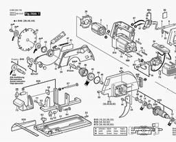 Bosch Circular Saw PKS 66 CE spare parts