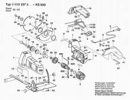 Bosch Circular Hand Saw KS 550 spare parts