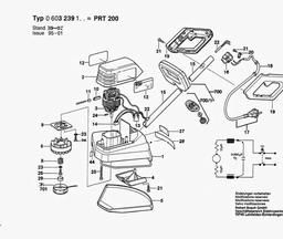 Bosch Lawn Edge Trimmer PRT 200 spare parts