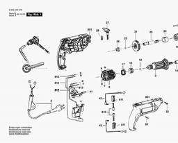 Bosch Univ. 2speed Impact Drill MAGNUN 578 spare parts