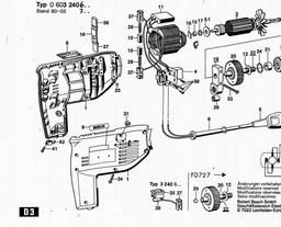 Bosch Percussion Drill P 120 SB spare parts