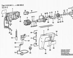 Bosch Percussion Drill SB 350-2 spare parts