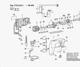Bosch Percussion Drill SB 400 spare parts