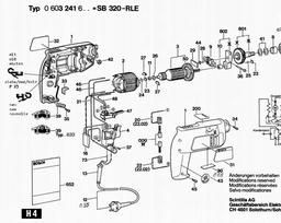 Bosch Percussion Drill SB 400 RLE spare parts