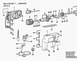 Bosch Percussion Drill SB 400-E spare parts