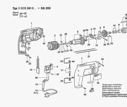 Bosch Percussion Drill SB 350 spare parts