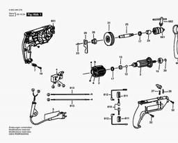 Bosch Percussion Drill PSB 420.2 spare parts
