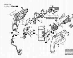 Bosch Percussion Drill SBLR 400 spare parts