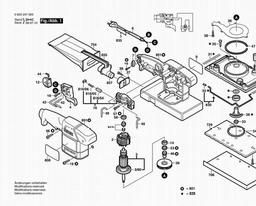 Bosch Orbital Sander PSS 23 A spare parts