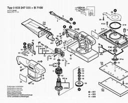 Bosch Orbital Sander B7100 spare parts