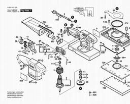 Bosch Orbital Sander PSS 23 AE spare parts
