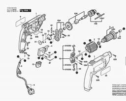 Bosch Percussion Drill PSB 400 spare parts