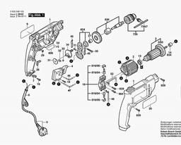 Bosch Percussion Drill PSB 400-2 spare parts