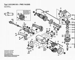 Bosch Combi-angle Grinder PWS 19-230 spare parts