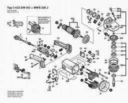 Bosch Combi-angle Grinder MWA 230 J spare parts