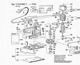 Bosch Orbital Sander P 20 spare parts
