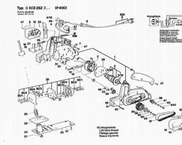 Bosch Portable Planer P 400 spare parts