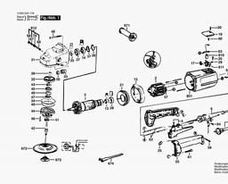 Bosch Combi-angle Grinder PWS 9-180 spare parts