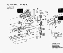 Bosch Orbital Sander PSS 230 E spare parts