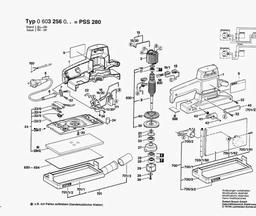 Bosch Orbital Sander PSS 280 spare parts