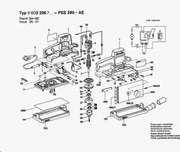 Bosch Orbital Sander PSS 280 AE spare parts