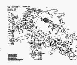 Bosch Portable Planer PHO 150 spare parts