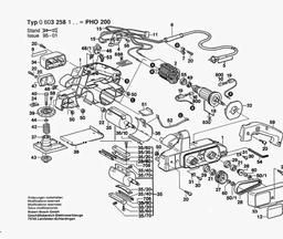 Bosch Portable Planer PHO 200 spare parts