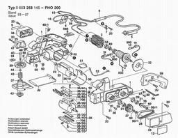 Bosch Portable Planer PHO 200 spare parts