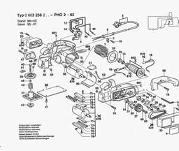 Bosch Portable Planer PHO 2-82 spare parts