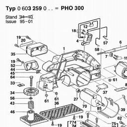 Bosch Portable Planer PHO 300 spare parts
