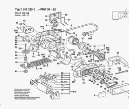Bosch Portable Planer PHO 30-82 spare parts