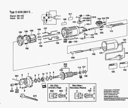 Bosch Drive Motor PAM 500 spare parts