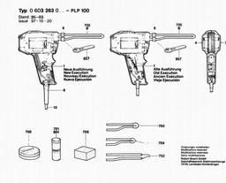 Bosch Soldering Gun PLP 100 spare parts