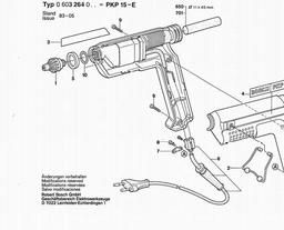 Bosch Glue Gun PKP 15 E spare parts