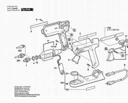Bosch Glue Gun PKP 30 LE spare parts