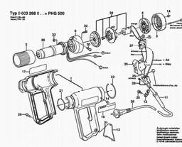 Bosch Hot Air Gun PHG 500 spare parts