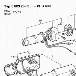 Bosch Hot Air Gun PHG 490 spare parts