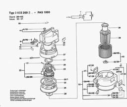 Bosch All Purpose Vacuum Cleane PAS 1000 spare parts