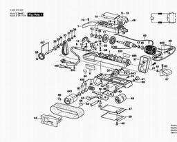 Bosch Belt Sander PBS 75 spare parts