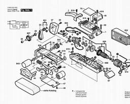 Bosch Belt Sander PBS 75 AE spare parts
