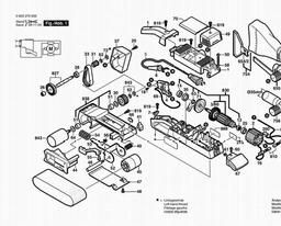 Bosch Belt Sander PBS 75 AE spare parts