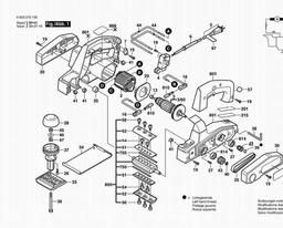 Bosch Portable Planer B1750 spare parts