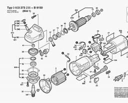 Bosch Combi-angle Grinder B9150 spare parts
