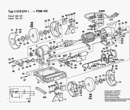 Bosch Bench Grinder PSM 150 spare parts