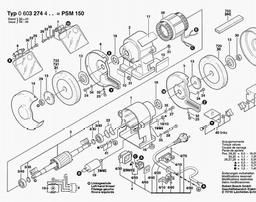 Bosch Bench Grinder PSM 150 spare parts