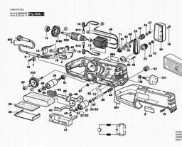 Bosch Belt Sander PBS 60 AE spare parts