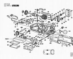 Bosch Belt Sander PBS 60 E spare parts