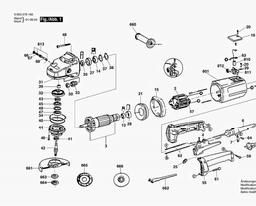 Bosch Combi-angle Grinder PWS 14-180 spare parts