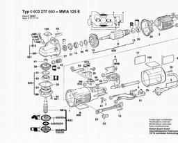 Bosch Angle Grinder PWS 7-125 E spare parts
